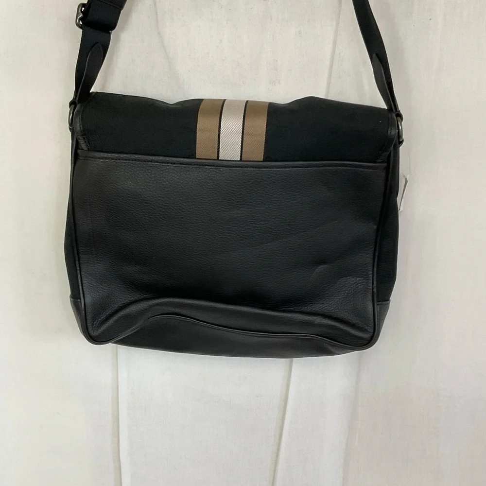 NEW Coach Men's Thompson Map Bag In Signature Jacquard With Varsity Stripe Bag